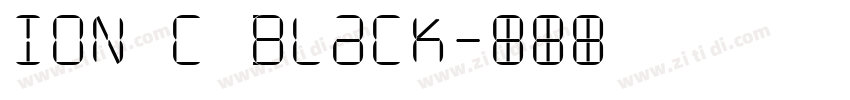 ION C Black字体转换